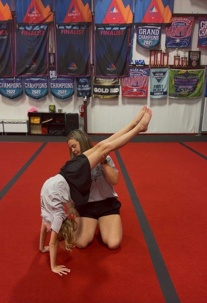 Cheer and athletic training classes and programs at AMP Athletics in Newton, AL.